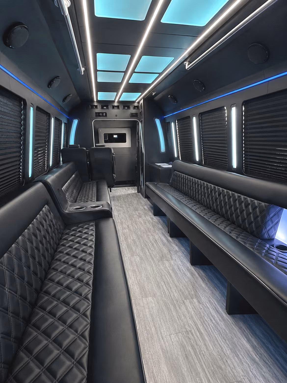 15 Passenger Party Bus Interior