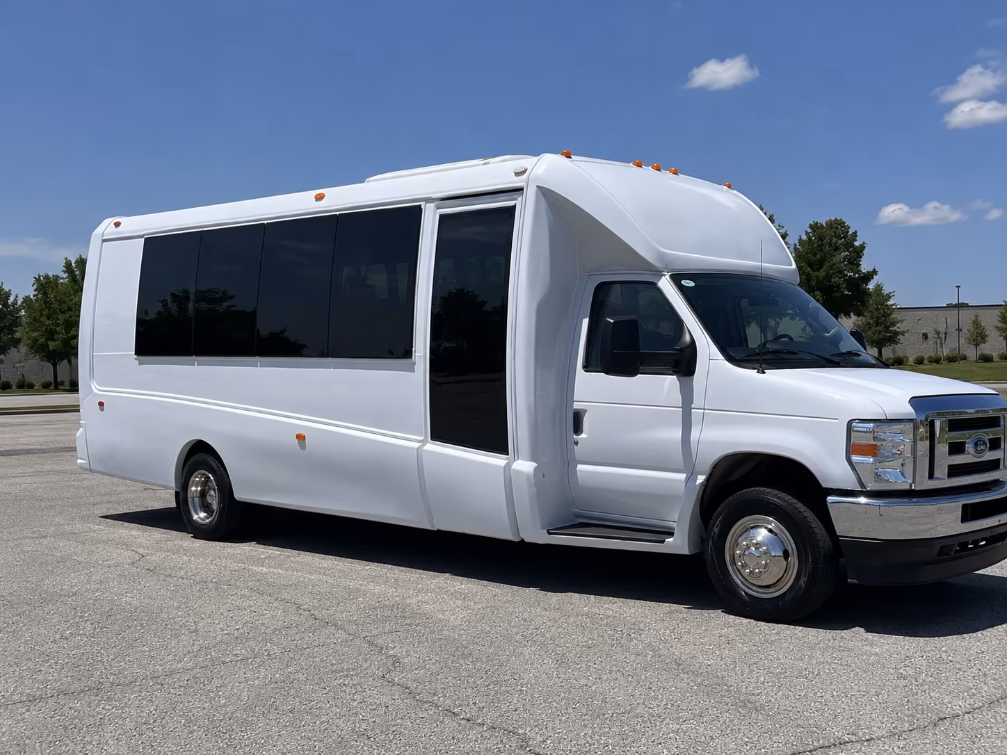 Passenger seating aboard a party bus rental serving Los Angeles