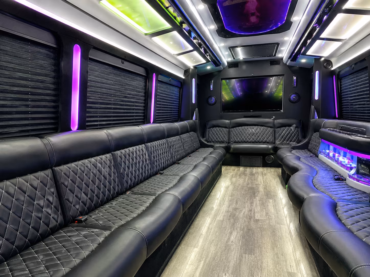 Los Angeles Bachelor & Bachelorette Transportation party bus exterior