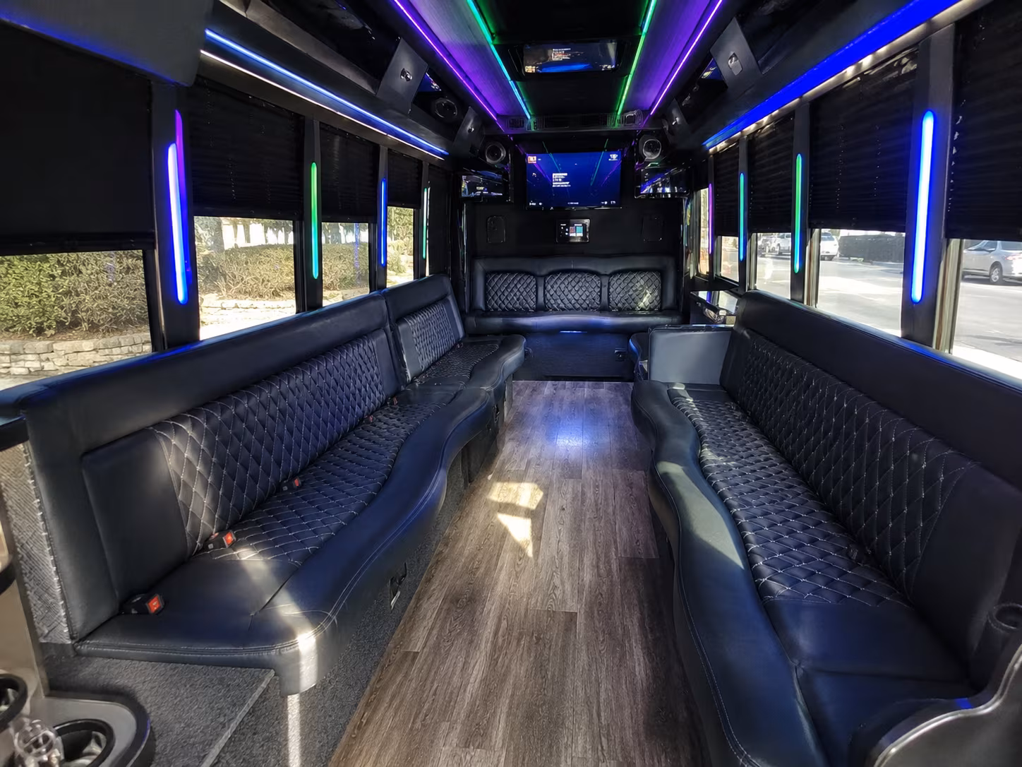 Los Angeles Concert & Music Festival Transportation party bus exterior