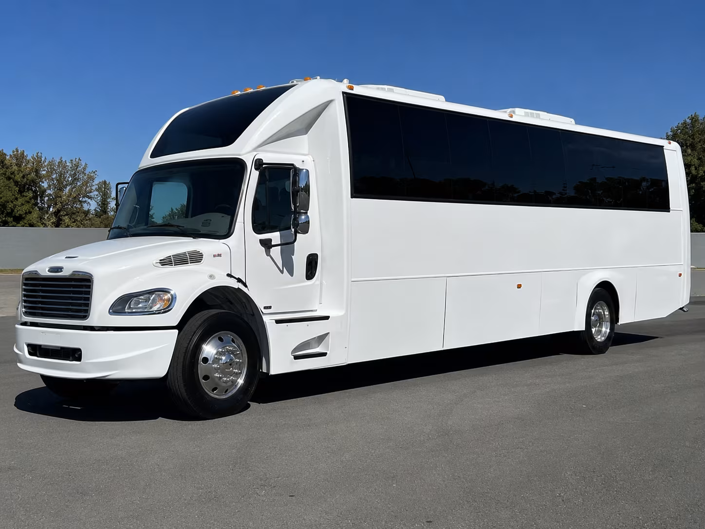Los Angeles Private Event Transportation party bus exterior