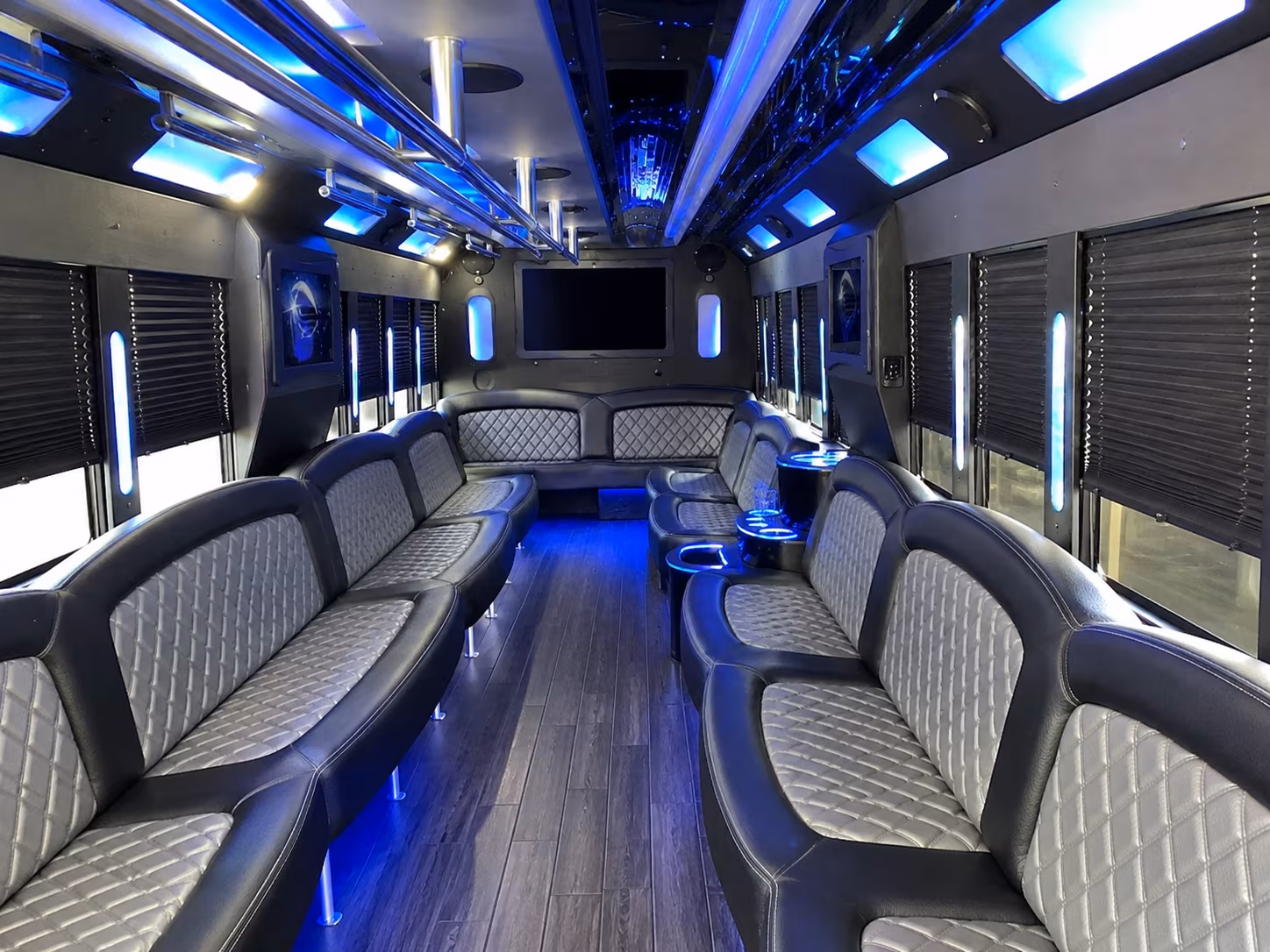 Los Angeles Prom & Homecoming Transportation party bus exterior