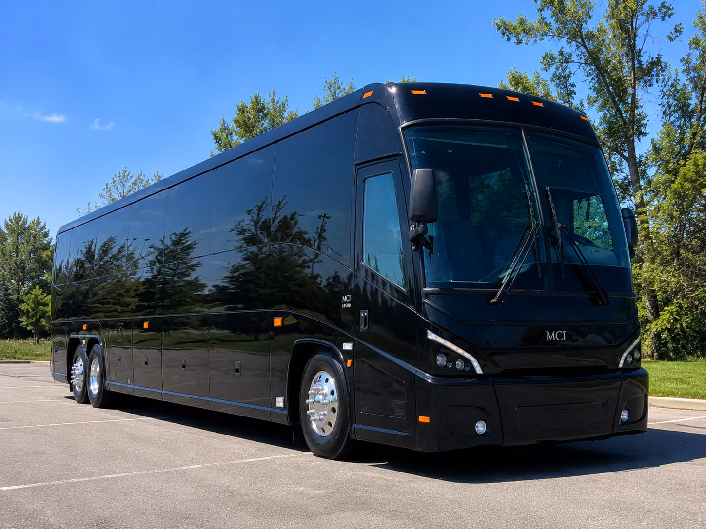 Los Angeles School Event Transportation party bus exterior