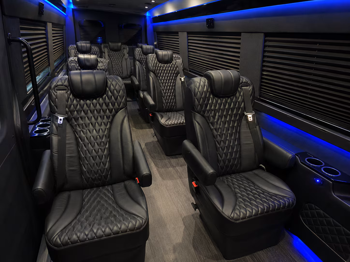 Los Angeles School Event Transportation party bus exterior