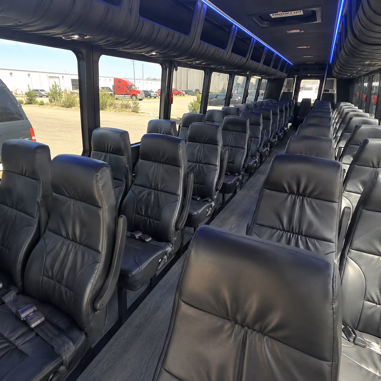 Los Angeles School Event Transportation onboard seating