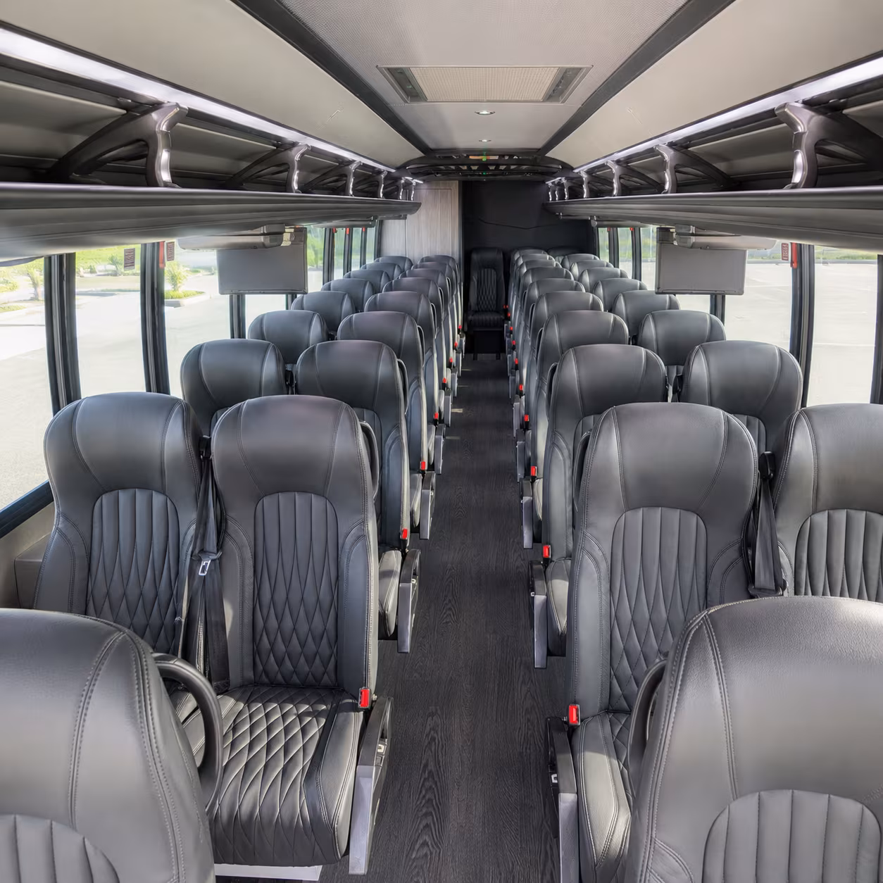 Los Angeles School Event Transportation party bus exterior