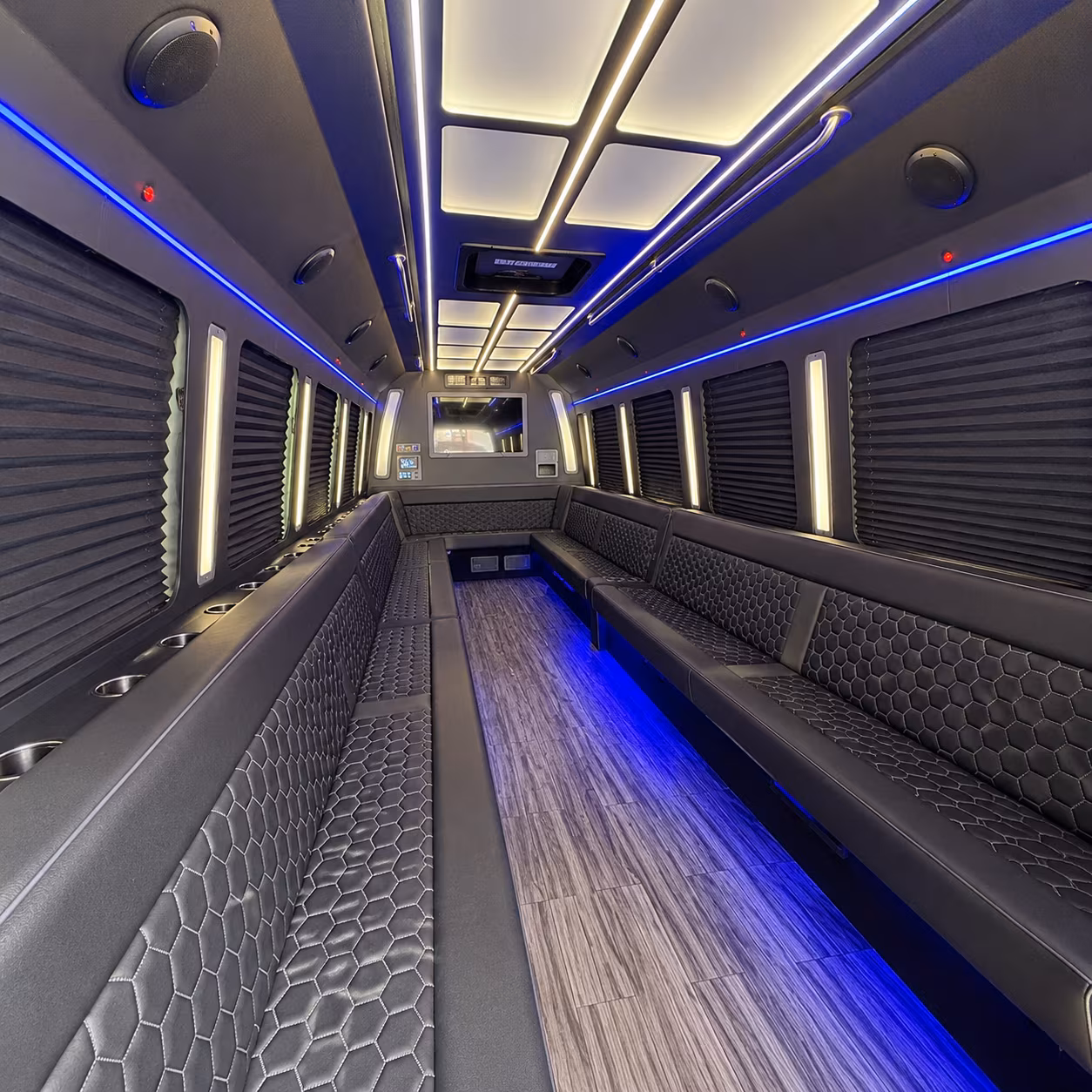 Los Angeles Wedding Transportation onboard seating