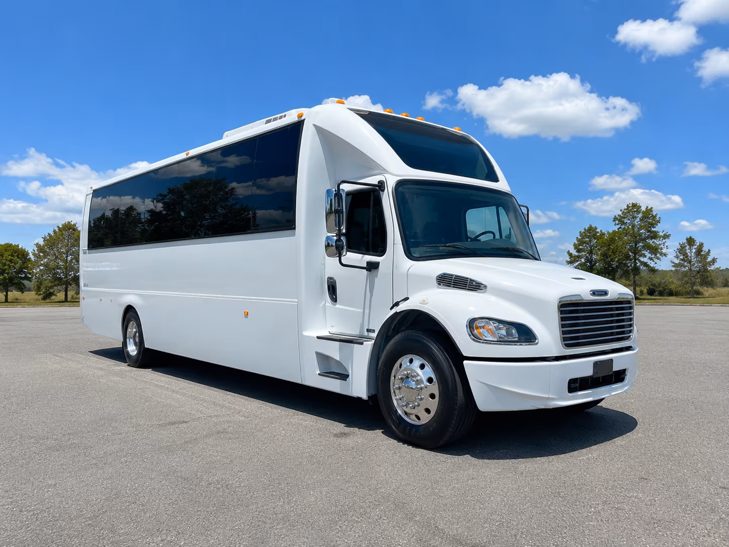 Los Angeles Wedding Transportation party bus exterior