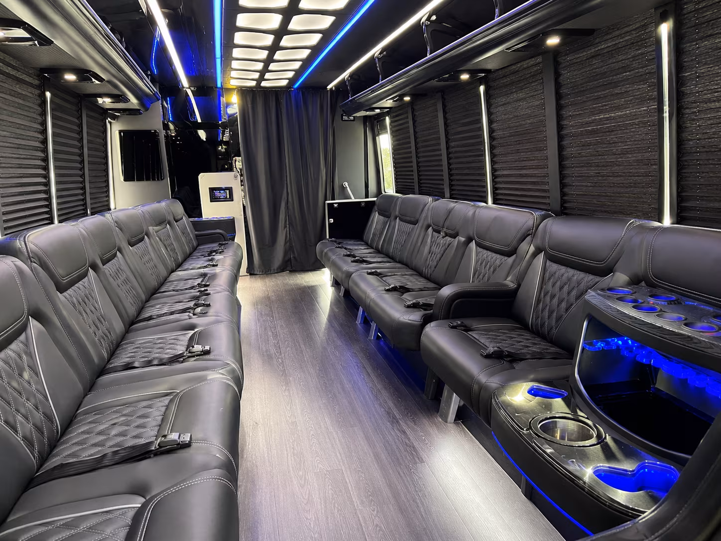 Los Angeles Winery Tour & Pub Crawl Transportation party bus exterior