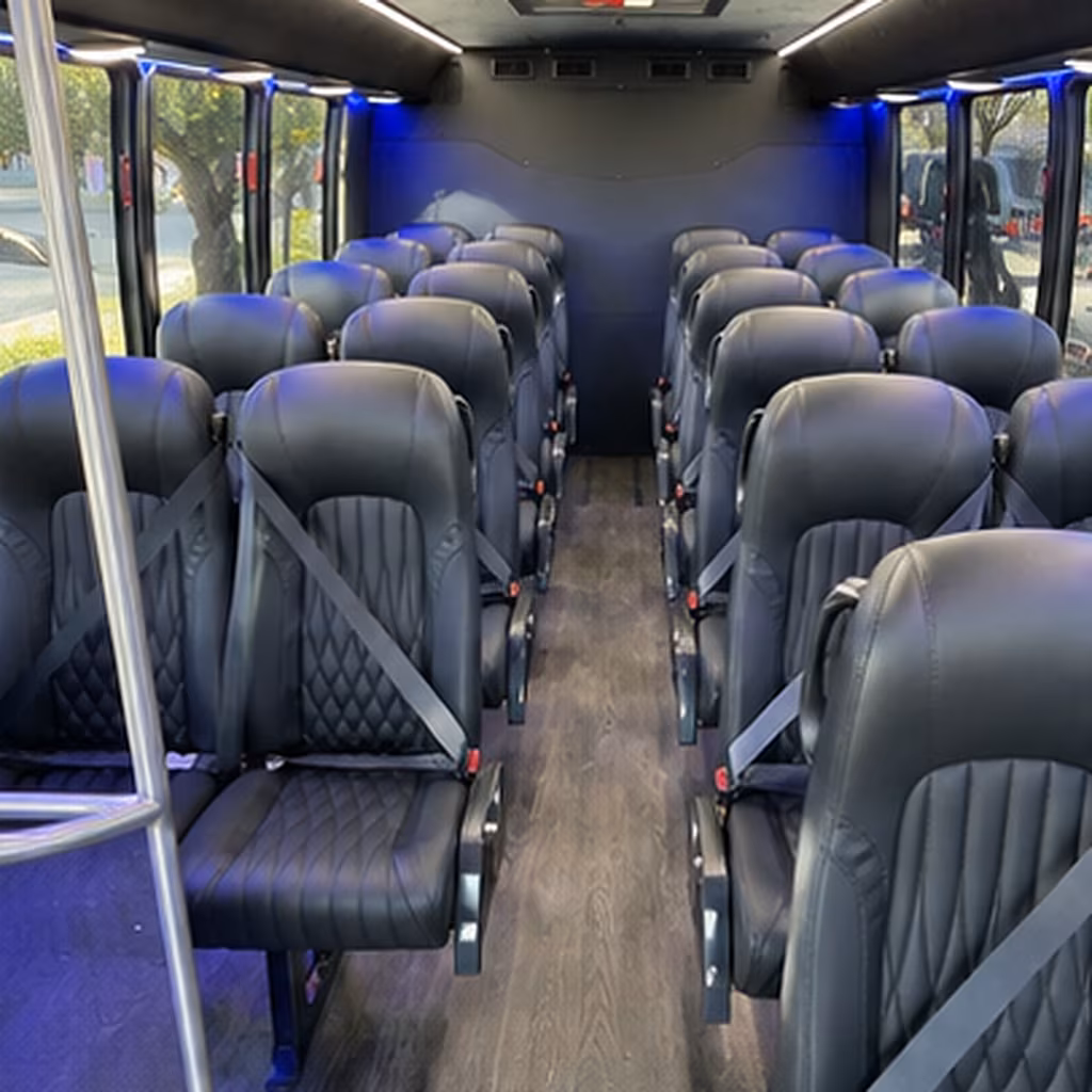 15-35 Passenger Minibus Inside