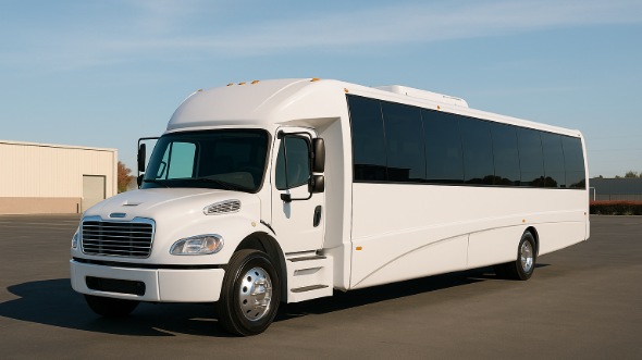 Exterior of Charter Bus Company Downey's 20 Passenger Party Bus in Downey