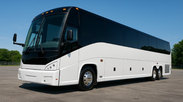 Exterior of Charter Bus Company Norwalk's 40 Passenger Party Bus in Norwalk