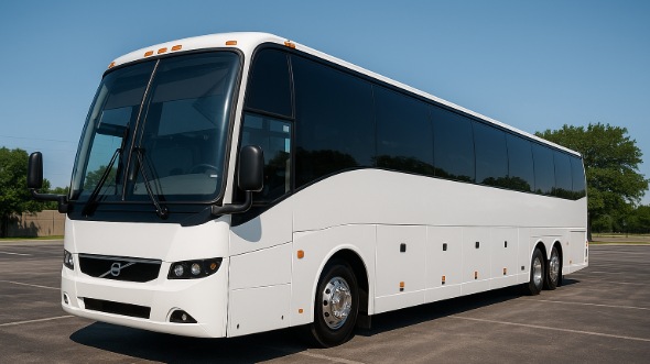 Exterior of Charter Bus Company Los Angeles's 48 Passenger Charter Bus in Los Angeles