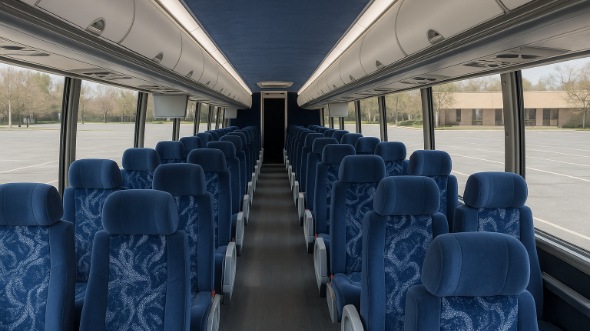 54 passenger charter bus interior